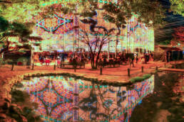 The image featured in this article is a photograph of the Kobe Luminarie, an annual light festival in Kobe, Japan. The vibrant, colorful lights reflected in the water create an otherworldly atmosphere, making the scene appear both real and fantastical. The interplay of light and reflection adds a layer of surrealism, inviting viewers to question what is real and what is an illusion.